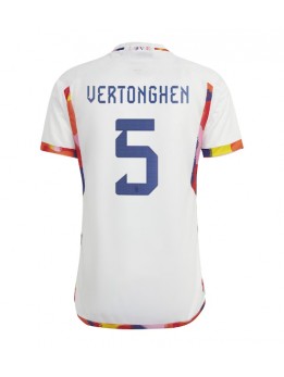 Billige Belgia Jan Vertonghen #5 Bortedrakt VM 2022 Kortermet
